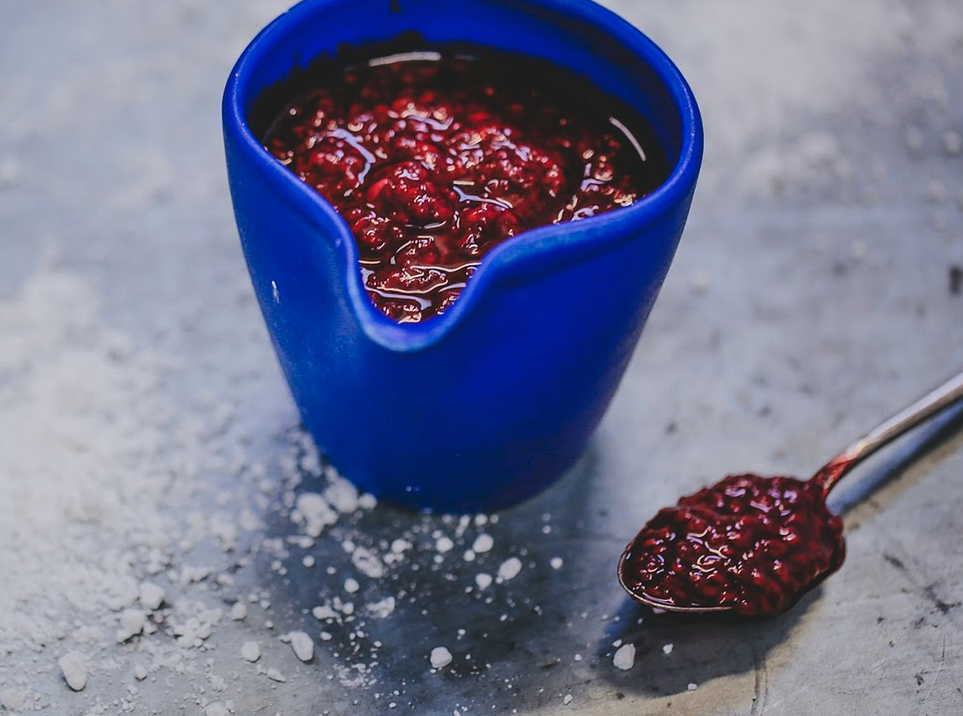 Speediberry Raspberries Speedy Berry Compote Sauce Recipe for Desserts - Katie Pix